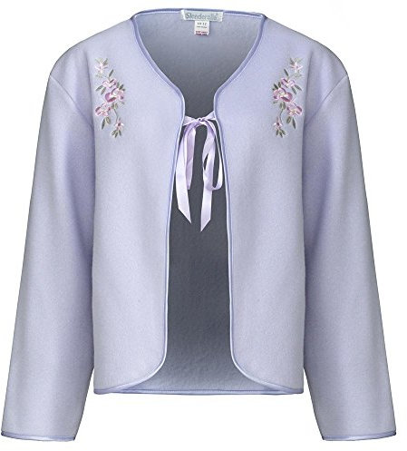 Slenderella Veste de lit en polaire avec nœud ruban, lilas, 40-42