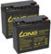 Lot de 2 batteries 12 V 22 Ah compatibles pour tondeuse City Robomow City 120 RL1000 RL2000 RL500 RL550 RL55 RL800 RL850 RL855 RM200 RM400 RM510 RC302 RC30404040402 RC304040402 RC306. RC312.