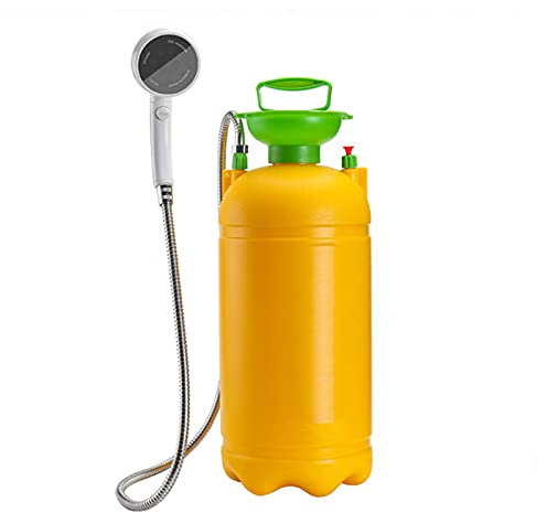 ZXNQ Portátil Ducha Cámping Viaje Ducha Exterior, 16L Bicicleta Carro Lavado Mascota Limpieza Jardín Riego