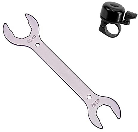 Marwi Steuerkopfschlüssel BT-301 Fahrradwerkzeug Stahl Steuersatz 30-32 mm und 36-40 mm inkl. 1 x Fahrradklingel