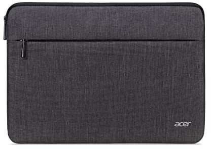 Acer Laptophülle - Laptoptasche 14 zoll, Notebook, Tablet, Laptop Tasche, wasserabweisendes Außenmaterial, Schutz vor Schmutz und Stoßschäden, Fronttasche, grau
