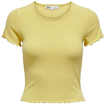 ONLY Damen ONLEMMA S/S Short TOP NOOS JRS T-Shirt, Dusky Citron,XL