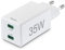 Hama Schnellladegerät 2X USB C (2 Port Universal Ladestecker für Smartphone, iPhone, Samsung, Tablet, MacBook Air, Mehrfach Ladeadapter 35 Watt mit Power Delivery und Qualcomm, Mini Ladegerät) Weiß
