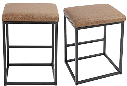 Tnfeeon Barhocker Antik Braun + Schwarz Thekenstuhl Küchenhocker für Bankettsäle für Wohnzimmer für Küchen