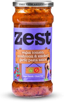 Zest Vegan Tomato Mushroom & Smoked Garlic Pasta Sauce 340g