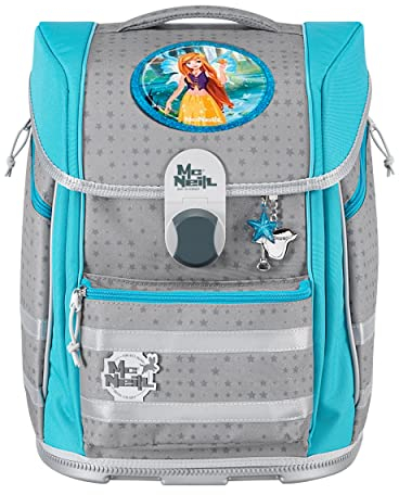 McNeill - BIGGY - SONDEREDITION - 5teiliges Schulranzenset - Schulranzen, gefülltes Etui, Schlamperrolle, Turnbeutel und passender McAddy (STAR - SONDEREDITION PRINZESSIN)