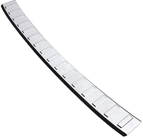 Aroba AR1277-CR Edelstahl Hochglanz Poliert Ladekantenschutz kompatibel mit BMW 2er Active Tourer ab BJ. 10.2021> passgenau Abkantung Farbe Chrome