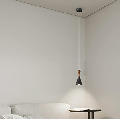 SXYSXYSXY LED Kupfer Pendelleuchte Moderne Minimalismus Schlafzimmer Pendellampe Nachttisch Hängelampe Kücheninsel Kronleuchter für Loft Esszimmer E27-Lichtquelle,Schwarz