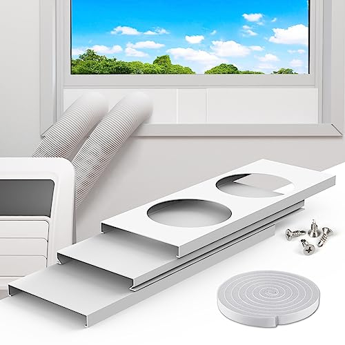 Air Jade Dual Hose Portable Air Conditioner Window Seal Kit, AC Window Vent Kit for Dual Hose Portable Air Conditioner with 5.9 Diameter Vent Pipe