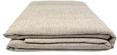 Ger3as Leinen Bettlaken ohne Gummi 100% Stonewashed Natürlich Leinen Laken Überwurf Leinen Gewaschen
