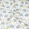 Textrend Meterware Kinder Baumwollstoff - Nähstoff - Kinderstoffe - Tiere - 100% Baumwolle - Textilien 1x1.6m (Graue Igel auf weißem Hintergrund)