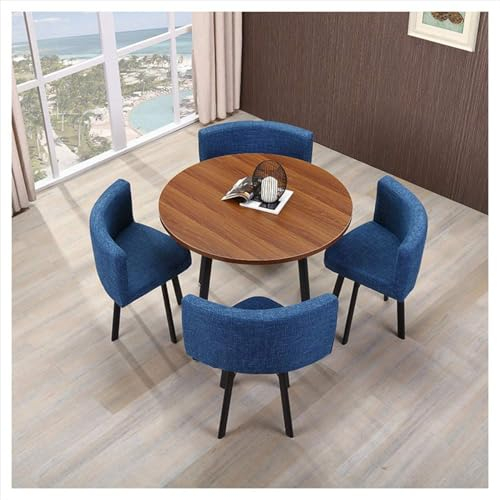 ZMIN Büro, Empfang, Verhandlungstische und Stühle, Café, Desserttisch, Balkon, Esszimmer, moderner Kleiner runder Tisch, Kino, Unterhaltung, Spielhalle,H,90 * 90 * 75CM