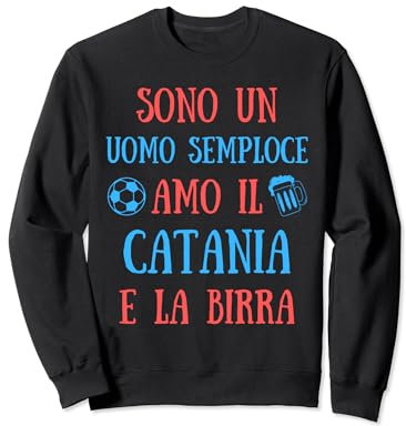 Catania Calcio Uomo Divertente Idea Regalo Tifoso Felpa