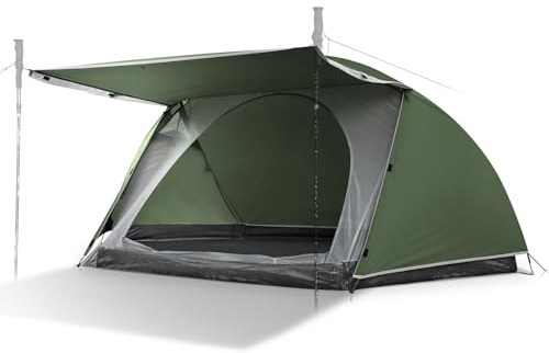 Zelt, Campingzelt für 1-2 Personen, Ultra-leicht Kuppelzelt, Schneller Aufbau, Wasserdicht, Kleines Packmaß Tunnelzelt für Ausruhen im Hinterhof, Trekking, Outdoor, Festival, Camping