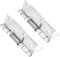2Pcs Self Closing Spring Hinges Stainless Steel Spring Door Internal Hinge Gate Automatic Opening Continuous Door Hinges(4inch)