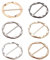 6 Stück Metall T Shirt Clips Seiden Schal Ring Clip Schnalle Schal Ringschnalle Kleidungs Eckknopf runder Kreis Clip Schnalle Kleidungsring Wickelhalter für Frauen und Mädchen