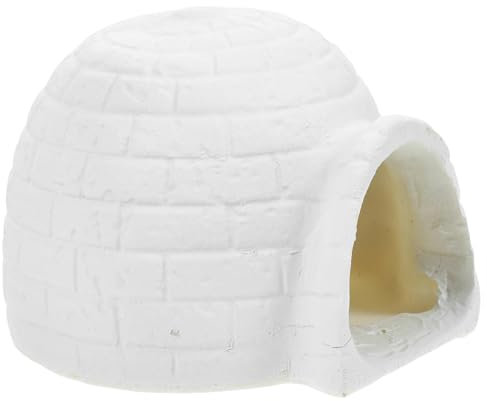 Zerodeko 1 Stück Iglu-Spielzeug Simulations-Eishausmodell Iglu-Spielzeughaus Lebensechte Arktische Figuren Spielzeug Für Jungen Und Mädchen Mikro-Landschaftsdekoration