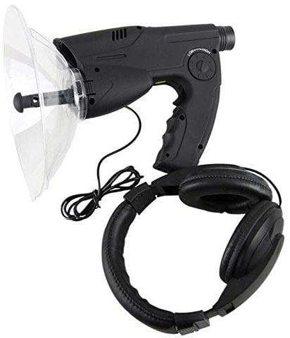 YIHANSS Parabolisches Richtmikrofon, Bionic Ear 8xLong Range Birds Listening Telescope 200M, für Outdoor-Aktivitäten und Familienunterhaltung