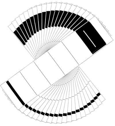 Ordnerrückenetiketten – selbstklebende bedruckbare Klebeetiketten für Ordner, Ordner und Bücher | Set mit 100 selbstklebenden Ordnerrücken-Aufklebern, L-Schablonen