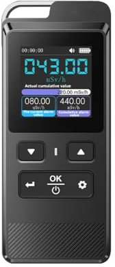 Geigerzähler Radioaktivität Nuklearer Strahlungsmessgerät, Ionisierende Strahlung Gamma/X-Rays, Handheld-Dosimeter für die Erkennung nuklearer Ableitungen, Integrierte wiederaufladbare Batterie
