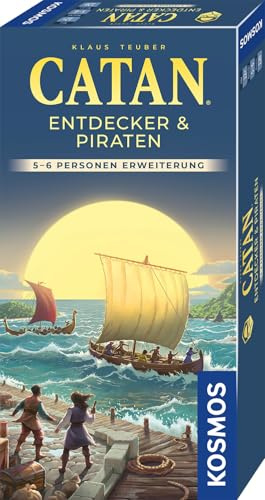 Kosmos Catan - Entdecker & Piraten Ergänzung für 5-6 Personen | Ergänzung zur Catan Erweiterung Entdecker & Piraten, Brettspiel ab 12 Jahre für 2-6 Personen, Siedler von Catan