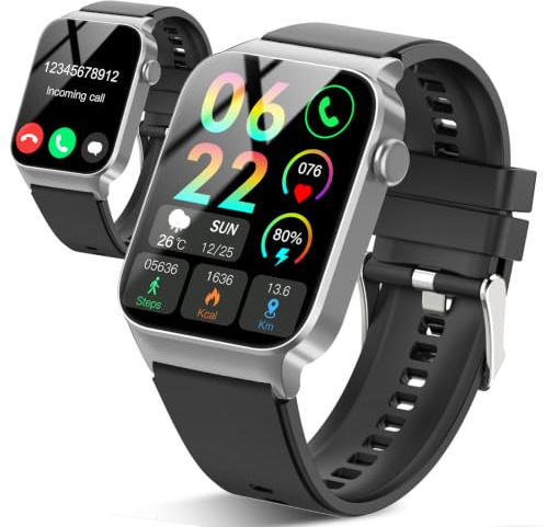 Csasan Smart Watch for Men Women(Answer/Make Calls), 1.85 HD Touch smartwatch, 110+ Sport Activity Tracke with Heart Rate Sleep Monitor Step Counter, IP68 Waterproof Fitness Watch for Android iOS