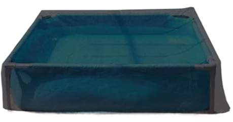 Wezalget Cubierta Impermeable para Piscina de Perros | 122 X 122 Cm Cuadrado Portátil Cortavientos - Protector de Cubierta para Piscina de Mascotas - para Área De Baño Al Aire Libre con Bañera para