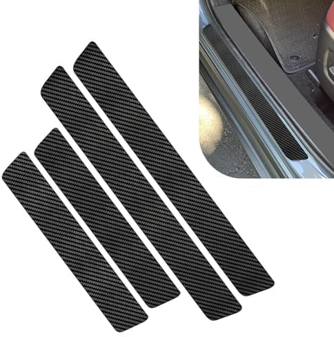 Tryagat Autotür Einstiegsleisten für Mitsubishi Colt Z30 2004-2012 Kratzfest Selbstklebend Schutzfolie Hochwertiges Kohlefaser Türschweller Zubehör
