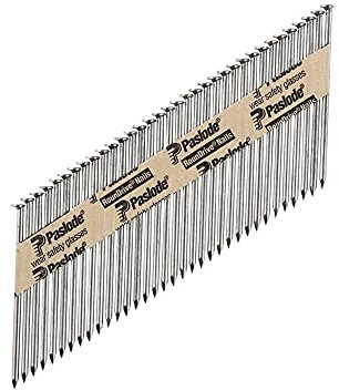 Paslode 2,000 Stück Rundkopf 2-3/8 x 0,113 Zoll 30 Grad Papiercollierter Feuerverzinkter Galvanisierter Holzbau Nagel