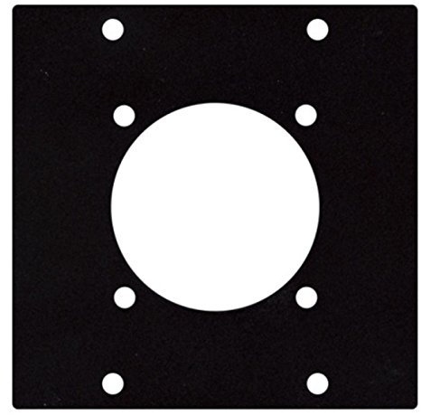 DAP Audio Schuko Chassis Panel, 44 mm, 2 Segments