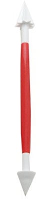 Mason Cash Creative Baking Cake Decorating Serrated and Tapered Cone Tool, White