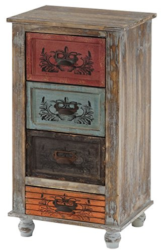 Mendler Kommode Vigo Schubladenkommode Schrank Shabby-Look, Vintage, 79x43x33cm