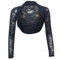 krautwear Damen Bolero Langarm Stola Bolerojacke Hochzeit Festlich Spitze schwarz weiß rot beige blau pink
