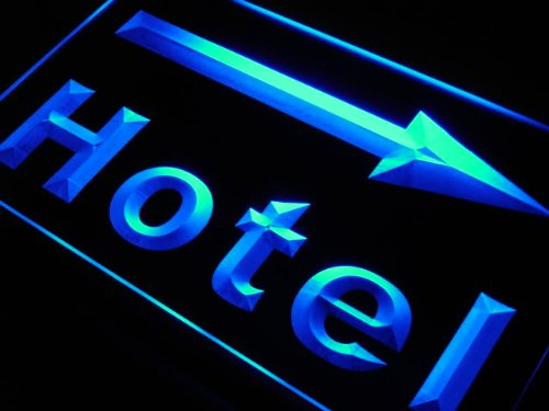 ADVPRO m052-b Hotel Arrow Right Neon Light Sign Barlicht Neonlicht Lichtwerbung