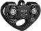 ALPIDEX Seilrolle Tandem Pulley Umlenkrolle Doppelseilrolle - geeignet für Stahlseile 8-12 mm Ø und Textilseile bis 13 mm Ø, Farbe:schwarz
