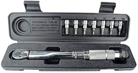 Brüder Mannesmann Drehmomentschlüssel, 1/4 Zoll, mit 7 Schraubendrehereinsätzen | M18314