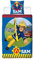 Feuerwehrmann Sam Kinder Wende-Bettwäsche 135 x 200 cm + 80 x 80 cm Alarm 100% Baumwolle Linon Fireman Tân Pontypandy Jupiter Feuerwehr Bettzeug Fire Bettbezug Bettwäsche 2 Motive deutsche Größe