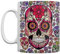 Grindstore Tasse à thé ou café motif tête de mort - Blanc
