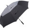 Doubwell Golf Regenschirm, groß, 178 cm, Luftschlitz, doppelter Überdachung, Winddicht, automatisch, gerade, Regenschirme, grau/schwarz