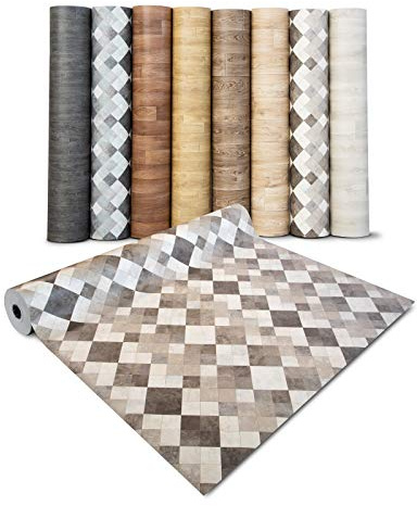 Revêtement de Sol en PVC, mosaïque Sable, Film de Vinyle sans Colle, Surface antidérapante imperméable, pour Couvrir Les Meubles, Murs et sols, en Rouleau, Facile à Couper, Toscana Sand 100x300 cm