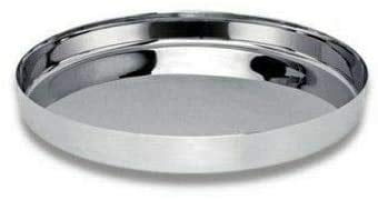 Mastercook Round Stainless Steel Thali/Tray/Plate, Serving Dish, Indian Cuisine (11.3 Tray Code 13-IND 237)