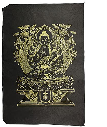 Freak Scene - Poster - Plakat - Religiöse Motivposter - handprinted - Lokta-Papier - Buddha 02