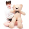 SNOWOLF Orsacchiotto XXL morbido peluche, orsetto gigante, regalo perfetto per compleanno, matrimonio, San Valentino, Natale(beige)