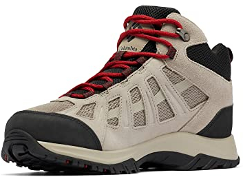 Columbia Redmond III Mid WP wasserdichte Wanderstiefel für Herren, Schwarz (Kettle x Black), 44 EU