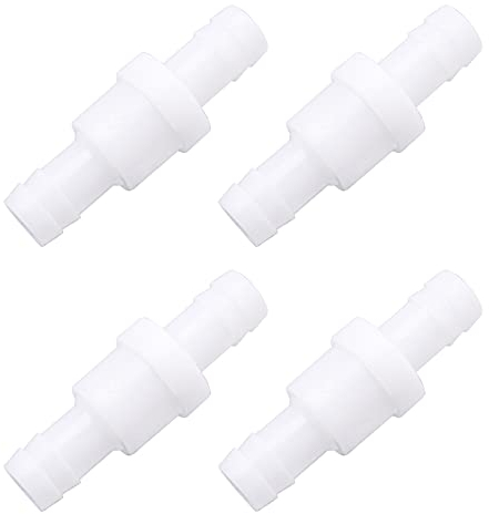 Be In Your Mind 4pcs Clapet Anti-retour à Sens Unique Air Eau Gaz 12mm Clapet Anti-retour en Plastique Remplacement pour Traitement de l'eau Purification de l'air
