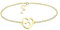 Sofia Milani - Damen Armband 925 Silber - vergoldet/golden - Herz Anhänger - B0337