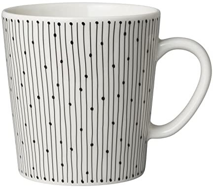 Aria 1025642 Minio Salastus Tasse, 300 ml, Weiß, Schwarz
