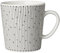Aria 1025642 Minio Salastus Tasse, 300 ml, Weiß, Schwarz