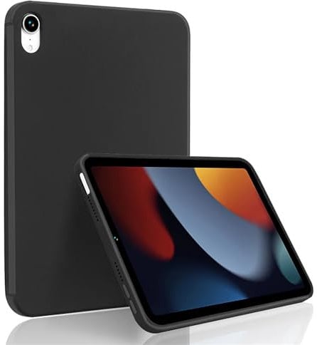 HAODEE Liquid Silicone iPad Case For iPad Mini6 8.3 inch 2021 Cover Case Mini6 Protective Shell Skin (Color : Black, Size : 2021 iPad Mini 6)