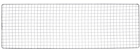 sourcing map Square BBQ Grill Net 19x62cm Stainless Steel Cross Wire Barbecue Mesh Mat for Baking Smoking Charcoal Grilling Roasting